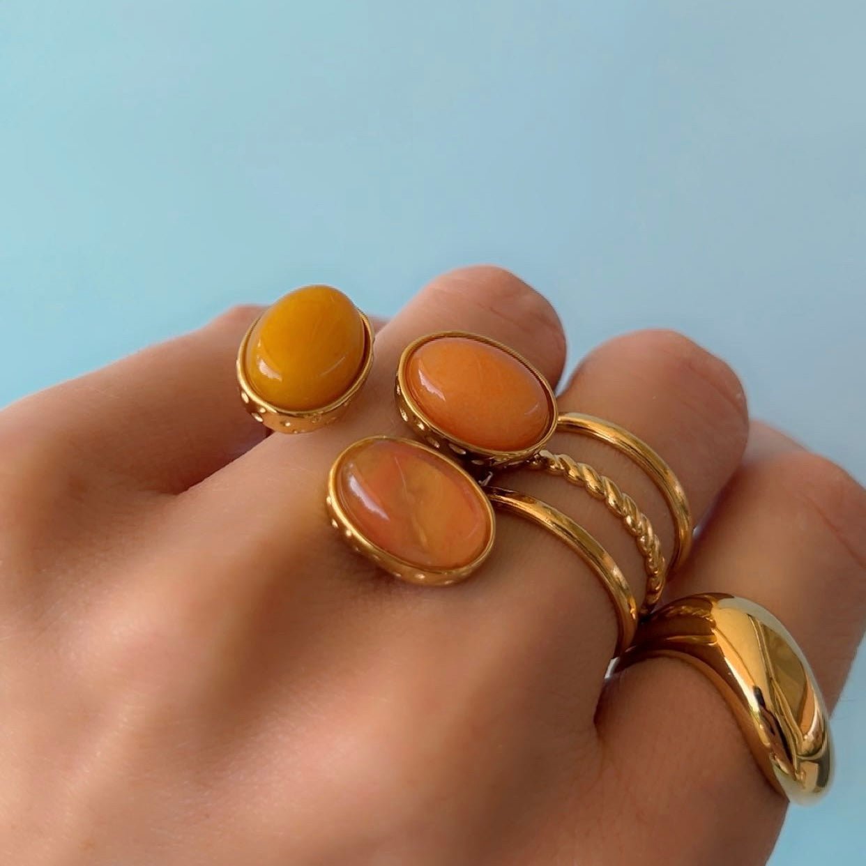 Bague Ambre - hadijewelry